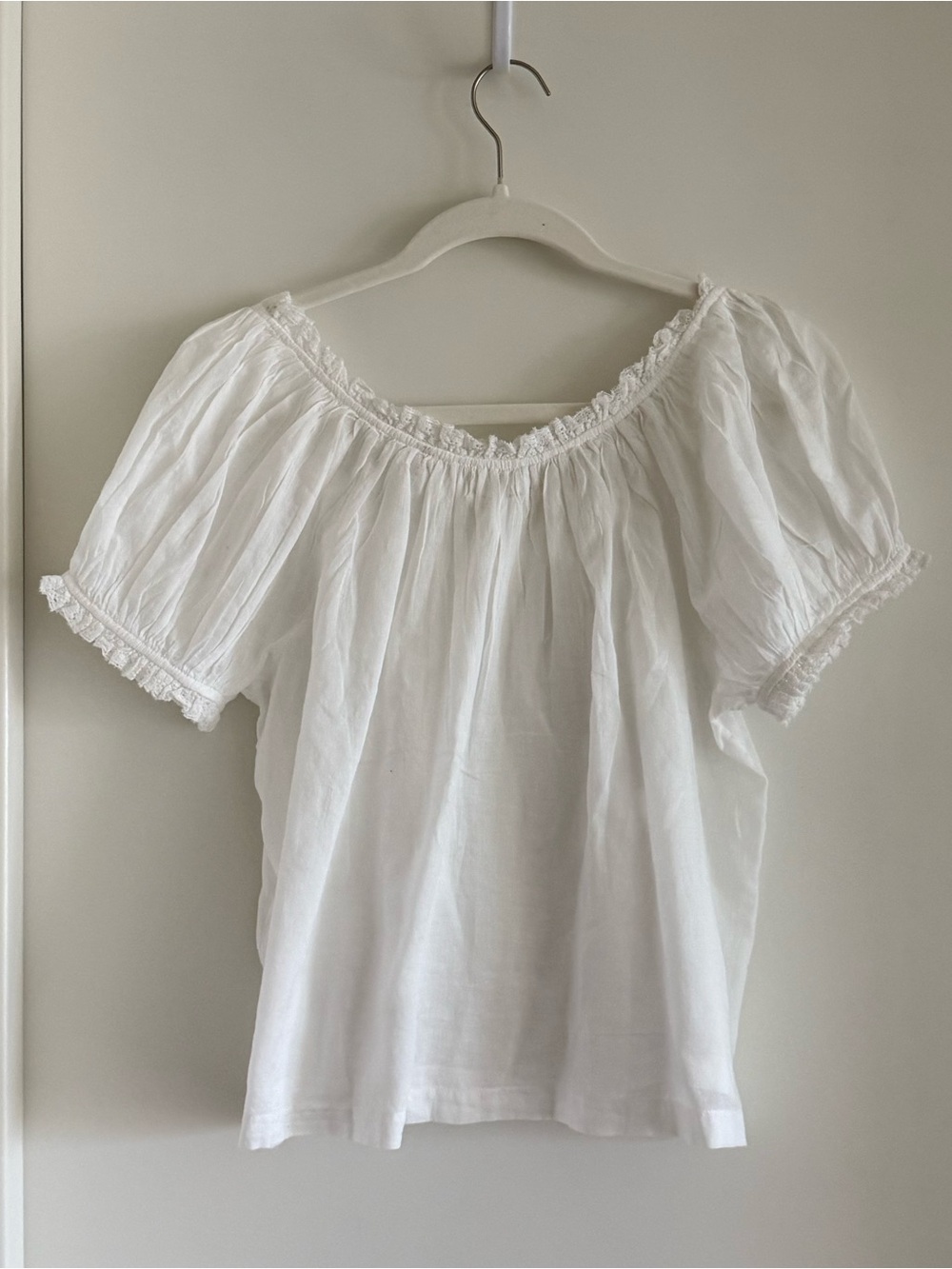 Doen Frederica Top in Salt White - Picture 9 of 13
